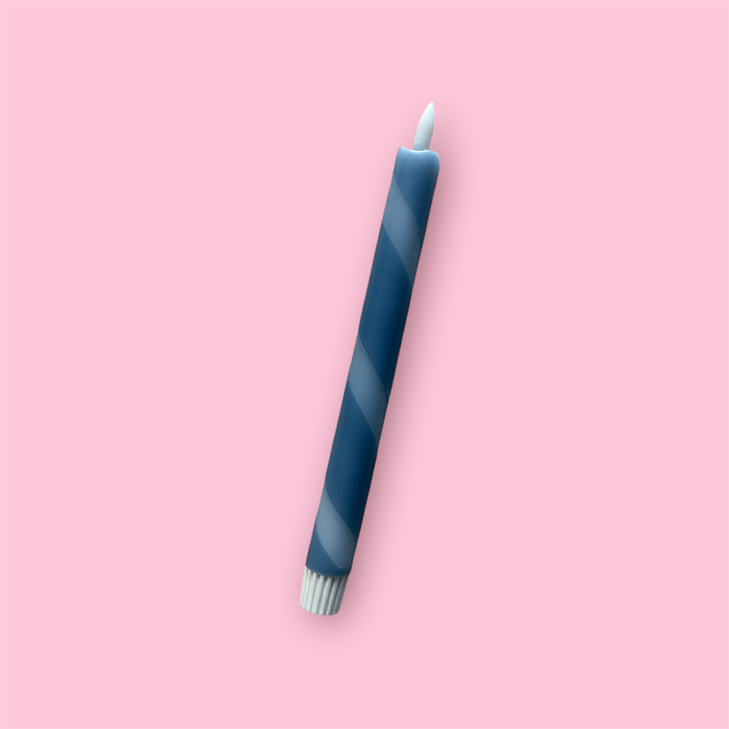 LED-kaars - Swirl - Blauw