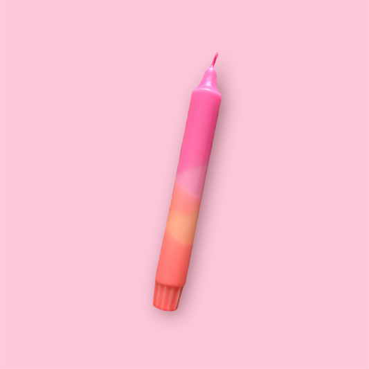 Dinerkaars - 4 kleuren oranje/roze pastel
