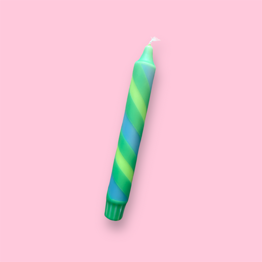 Dinerkaars - Dubbel swirl - Groen/blauw