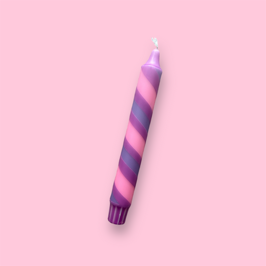 Dinerkaars - Dubbel swirl - Paars/roze
