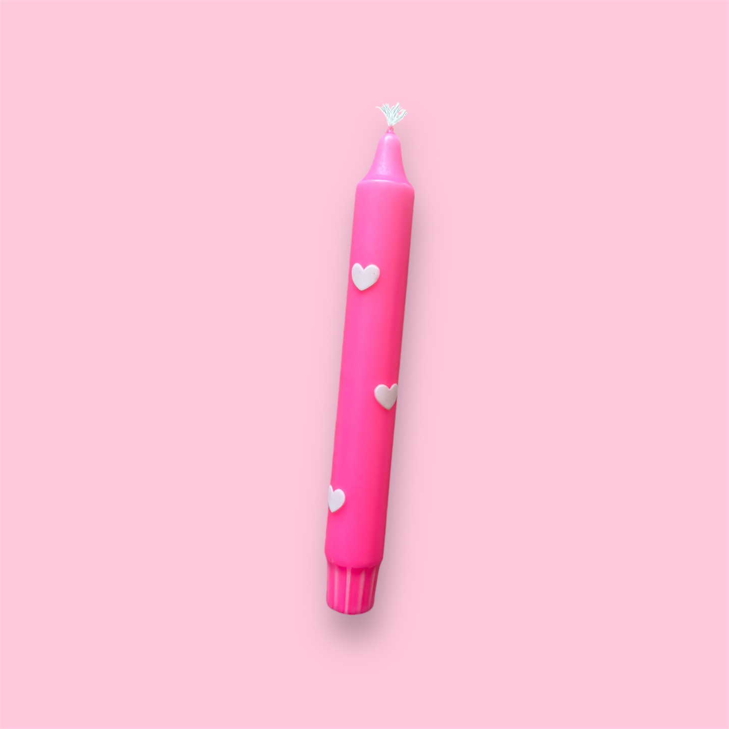 Dinerkaars - Hartjes - Neon roze