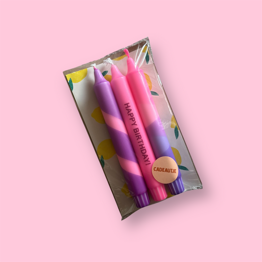 Cake & Candle Pack - 3 stuks