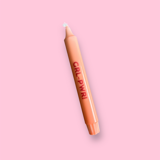 Dinerkaars - Tekst - GRL-PWR (oranje)