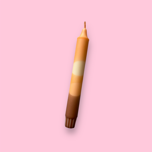 Dinerkaars - Dip dye - Bruin/terra/oranje