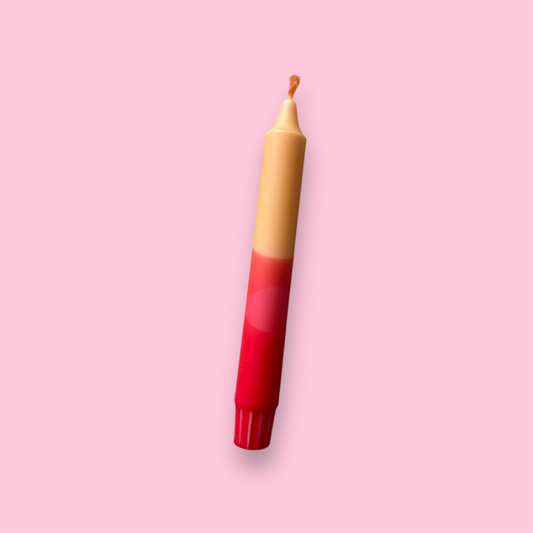 Dinerkaars - Dip dye - Rood/oranje