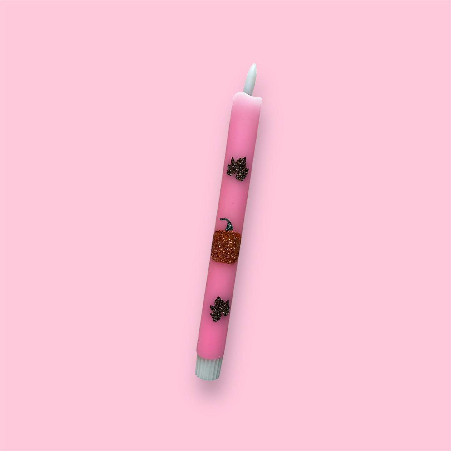 LED-kaars - Pompoen - Roze