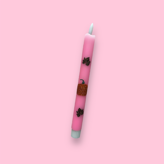 LED-kaars - Pompoen - Roze