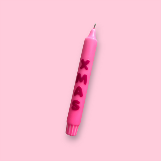 Dinerkaars - Kerst - XMAS(roze)