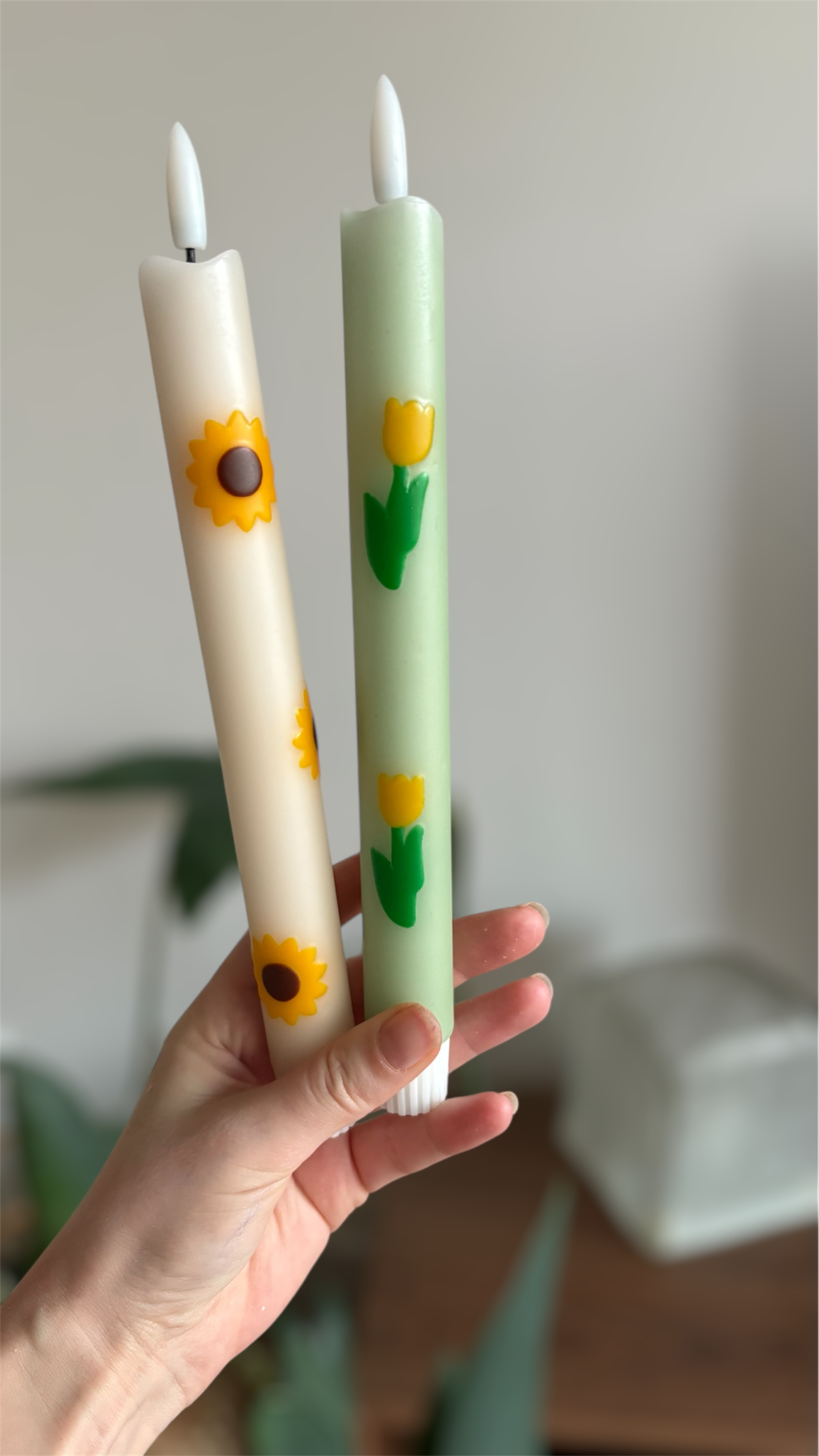 LED-kaars - Zonnebloem