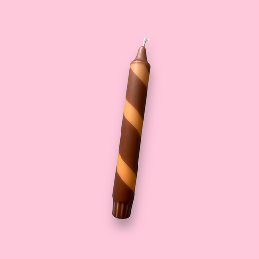 Dinerkaars - Swirl - Oranje/bruin