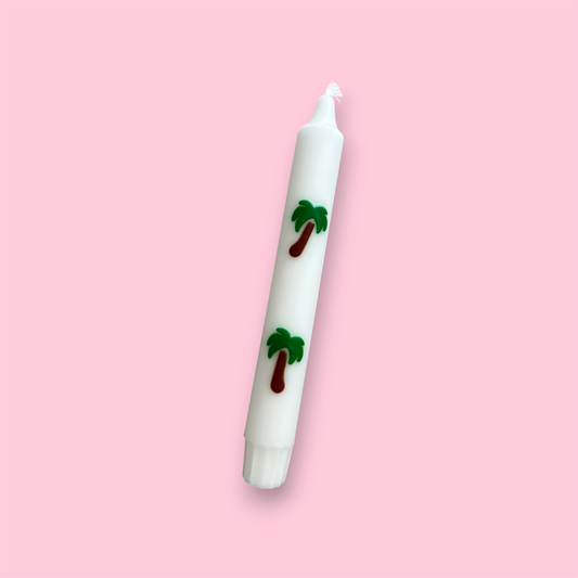 Dinerkaars - Palmboom - Wit