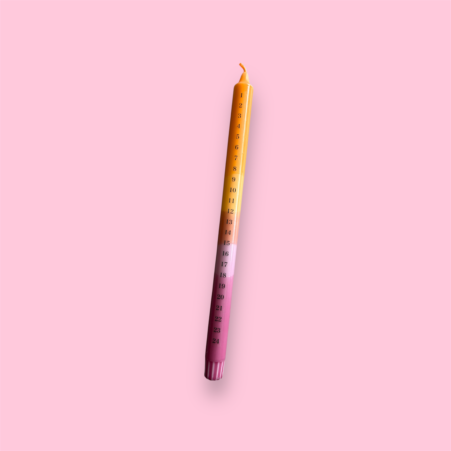 Adventskaars - Donker roze/oranje