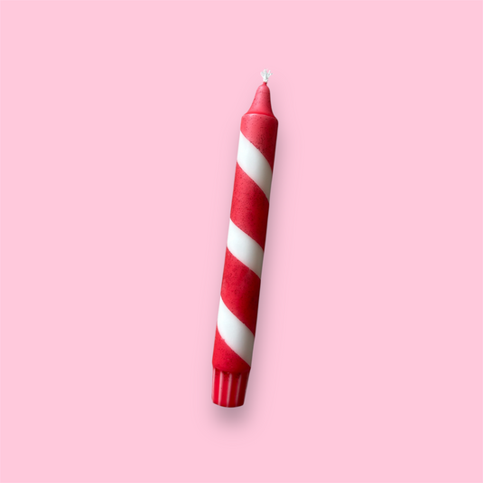 Dinerkaars - Swirl - Rood/glitter