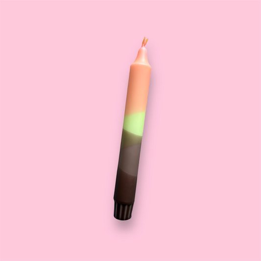Dinerkaars - Dip dye - Bruin/geel/oranje