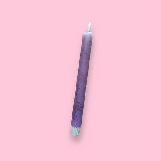 LED-kaars - Sparkel - Lila