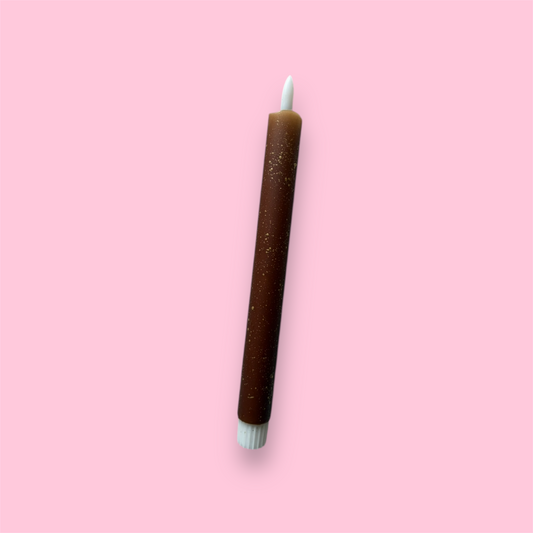 LED-kaars - Spark - Bruin