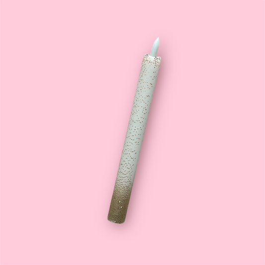 LED-kaars - Goud/glitter