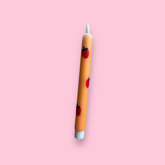 LED-kaars - Aardbei - Oranje