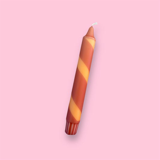 Dinerkaars - Swirl - Oranje/donker roze