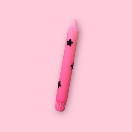 Dinerkaars - Kerst - Ster/roze